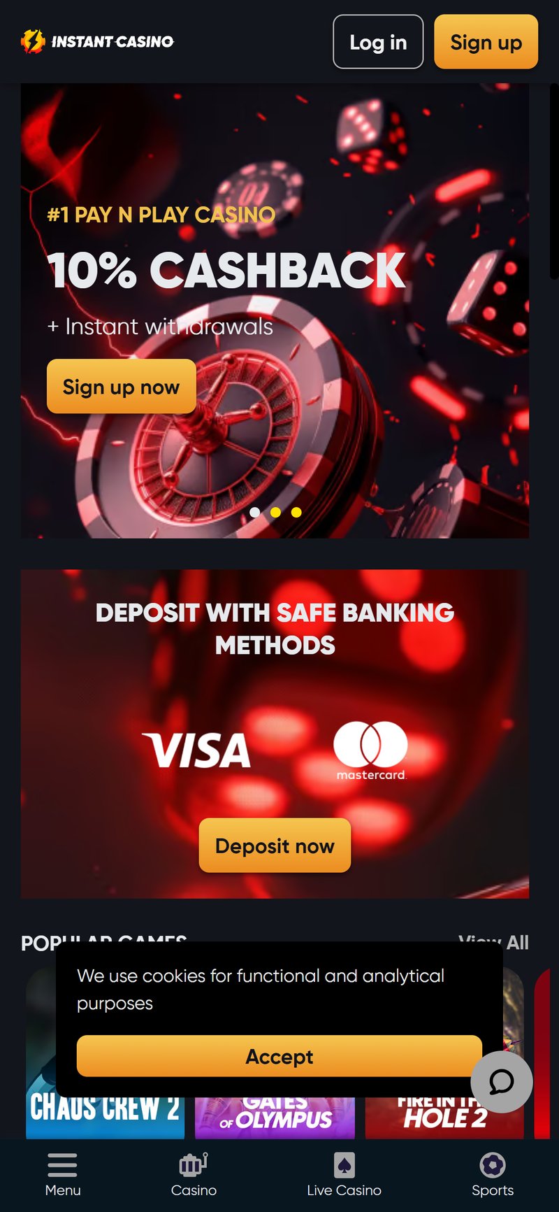 Casino instant - Une soirée typique, avant la 5G